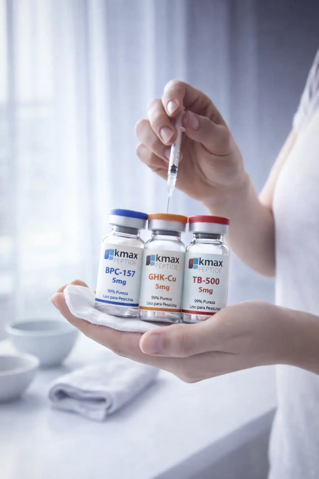 GLOW 70 mg - BPC-157 + TB-500 + GHK-Cu KMAX PEPTIDEOS
